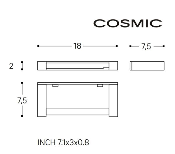 COSMIC METRIC PORTARROLLOS SIN TAPA - Imagen 5