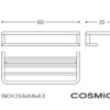 COSMIC PROJECT ESTANTE TOALLERO 60cm - Imagen 6