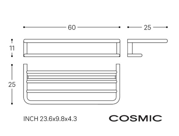 COSMIC PROJECT ESTANTE TOALLERO 60cm - Imagen 6