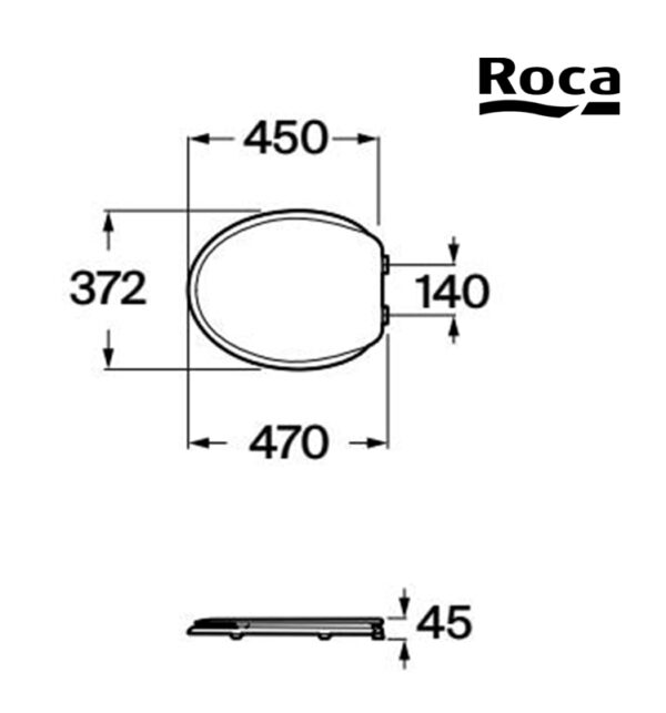 ROCA LORENTINA TAPA INODORO - Imagen 2