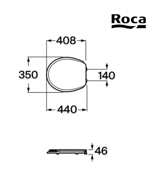 ROCA LUCERNA TAPA INODORO - Imagen 2