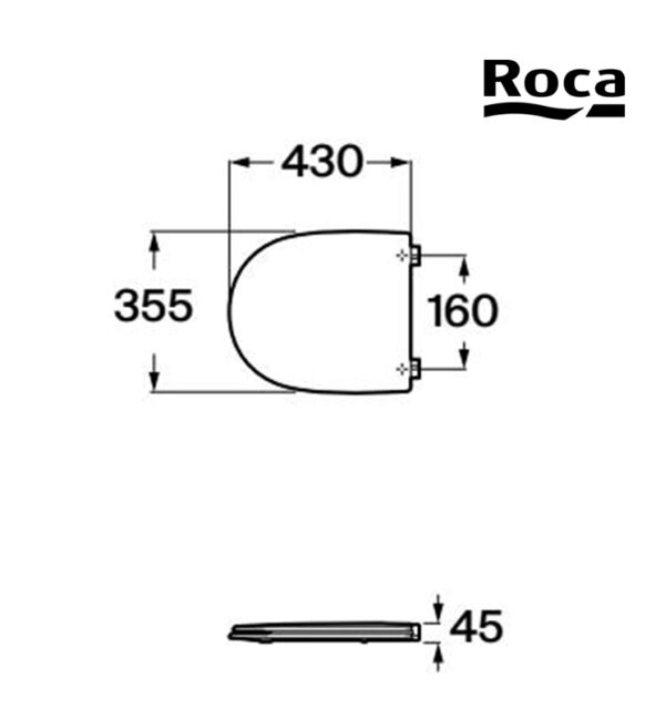 ROCA ATLANTA TAPA INODORO - Imagen 2