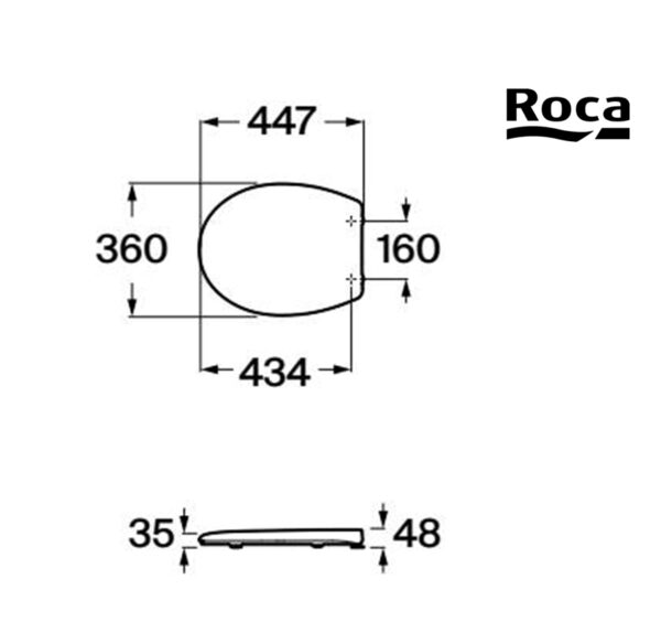 ROCA VICTORIA TAPA INODORO - Imagen 2