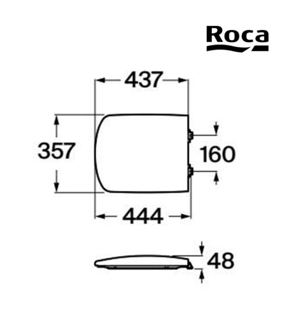 ROCA SIDNEY TAPA INODORO - Imagen 2
