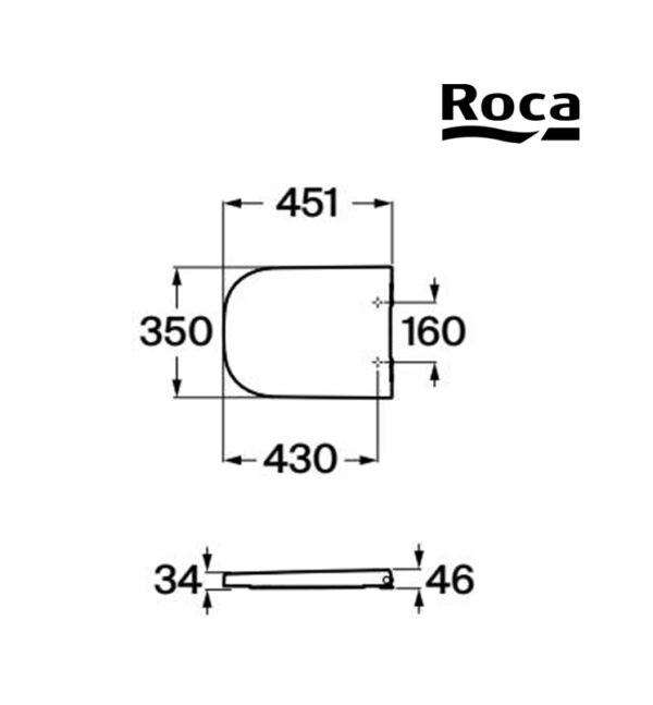 ROCA THE GAP TAPA INODORO - Imagen 5