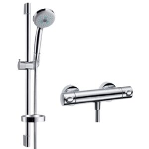 COMBI TERMOSTATICA + SET DUCHA HANSGROHE