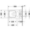 DURAVIT P3 COMFORTS TAPA INODORO