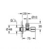 GROHE LLAVE DE CORTE