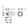 HANSGROHE CUERPO EMPOTRADO DUCHA