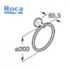 ROCA TWIN TOALLERO ANILLA