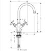 AXOR HANSGROHE MONTREUX BIMANDO LAVABO