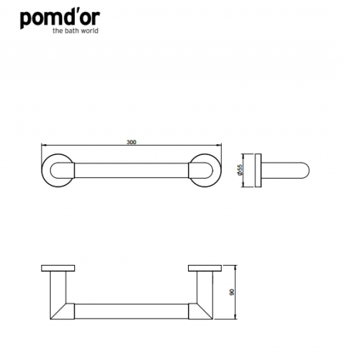 POM D\'OR HERITAGE PURE TOALLERO BARRA 30