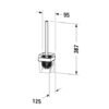 DURAVIT KARREE ESCOBILLERO a PARED