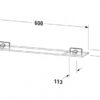 DURAVIT KARREE ESTANTE CRISTAL