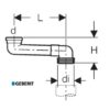 GEBERIT CODO DESPLAZAMIENTO