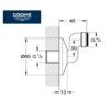 GROHE RACOR EN S EXCENTRICO