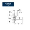 GROHE EUROCUBE LLAVE CORTE