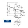 GROHE EURODISC COSMOPOLITAN LAVABO