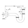 GROHE SIFON LAVABO CROMADO