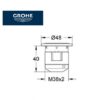 GROHE PULSADOR DESCARGA