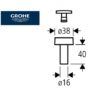 GROHE PULSADOR DESCARGA