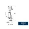 GROHE DESCARGA CISTERNA EMPOTRADA