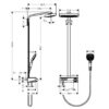 HANSGROHE SHOWERPIPE RAINDANCE SELECT E300