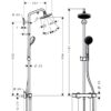 HANSGROHE SHOWERPIPE CROMA 160