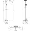 HANSGROHE SHOWERPIPE CROMA 220 BAÑO