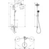HANSGROHE SHOWERPIPE SIN GRIFERIA