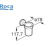 ROCA TWIN PORTAVASO A PARED