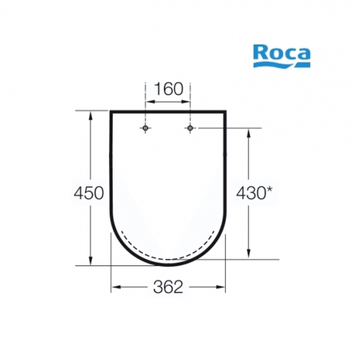 Tapa WC ROCA Meridian blanco