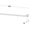 DURAVIT KARREE TOALLERO BARRA-80