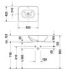 DURAVIT BACINO LAVABO 55x42