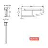 FRANKE CONTINA BARRA DE APOYO ABATIBLE 60cm