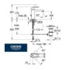 GROHE EUROCUBE MONOMANDO LAVABO