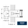 GROHE EMPOTRABLE LLAVE DE PASO