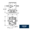 GROHE BASE EMPOTRADA BAÑERA DE PIE