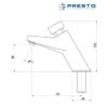 PRESTO 105 ECO-L LAVABO