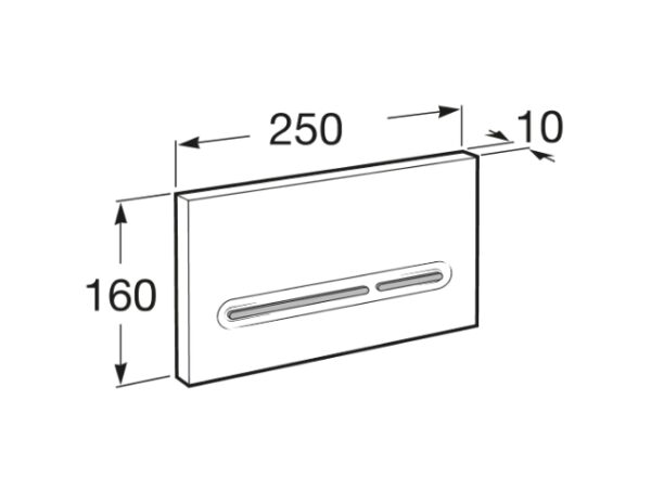 ROCA IN WALL PLACA ACCIONAMIENTO PL5 DUAL - Imagen 5