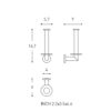 PORTARROLLOS VERTICAL ARCHITECT DUAL COSMIC
