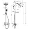 COLUMNA MONOMANDO DUCHA SHOWERPIPE E240 HANSGROHE