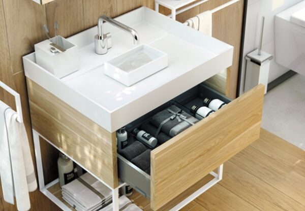 LAVABO con CONTENEDOR 80cm THE GRID by COSMIC