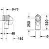 CODO CONEXION WC PARA SALIDA VERTICAL DURAVIT