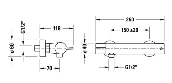 TERMOSTATICA DUCHA B1 DURAVIT