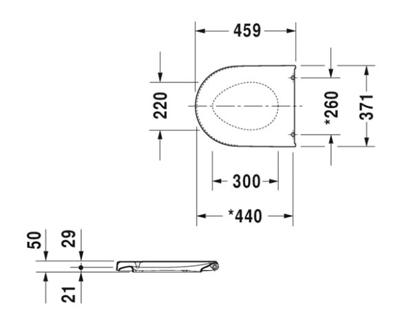 ASIENTO y TAPA INODORO DARLING NEW DURAVIT