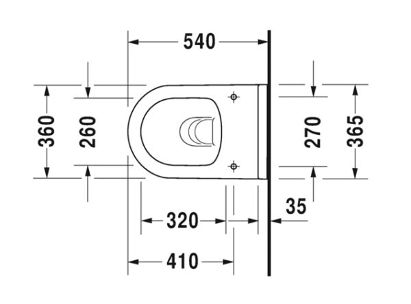 PACK INODORO SUSPENDIDO RIMLESS STARCK-3 DURAVIT