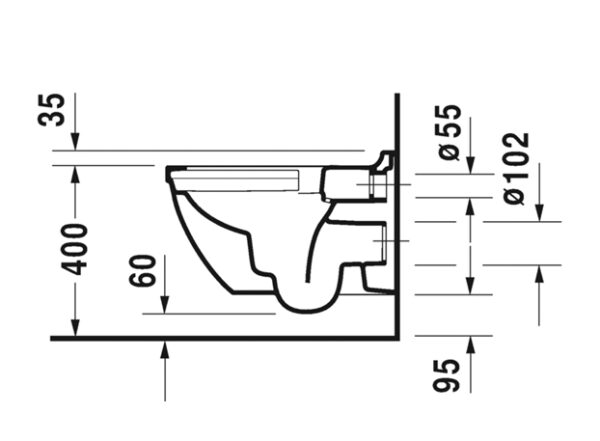 PACK INODORO SUSPENDIDO RIMLESS STARCK-3 DURAVIT