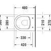 PACK INODORO SUSPENDIDO COMPACT RIMLESS ME by STARCK DURAVIT