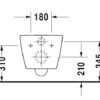 PACK INODORO SUSPENDIDO COMPACT RIMLESS ME by STARCK DURAVIT